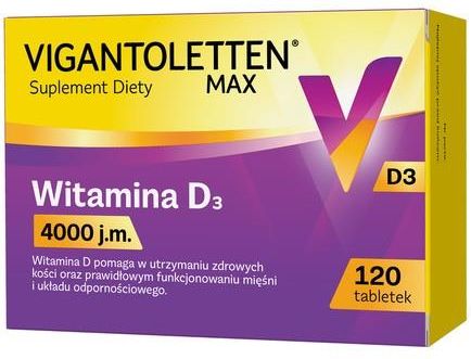 Procter & Gamble Vigantoletten Max Witamina D3 4000 J.M. 120szt.