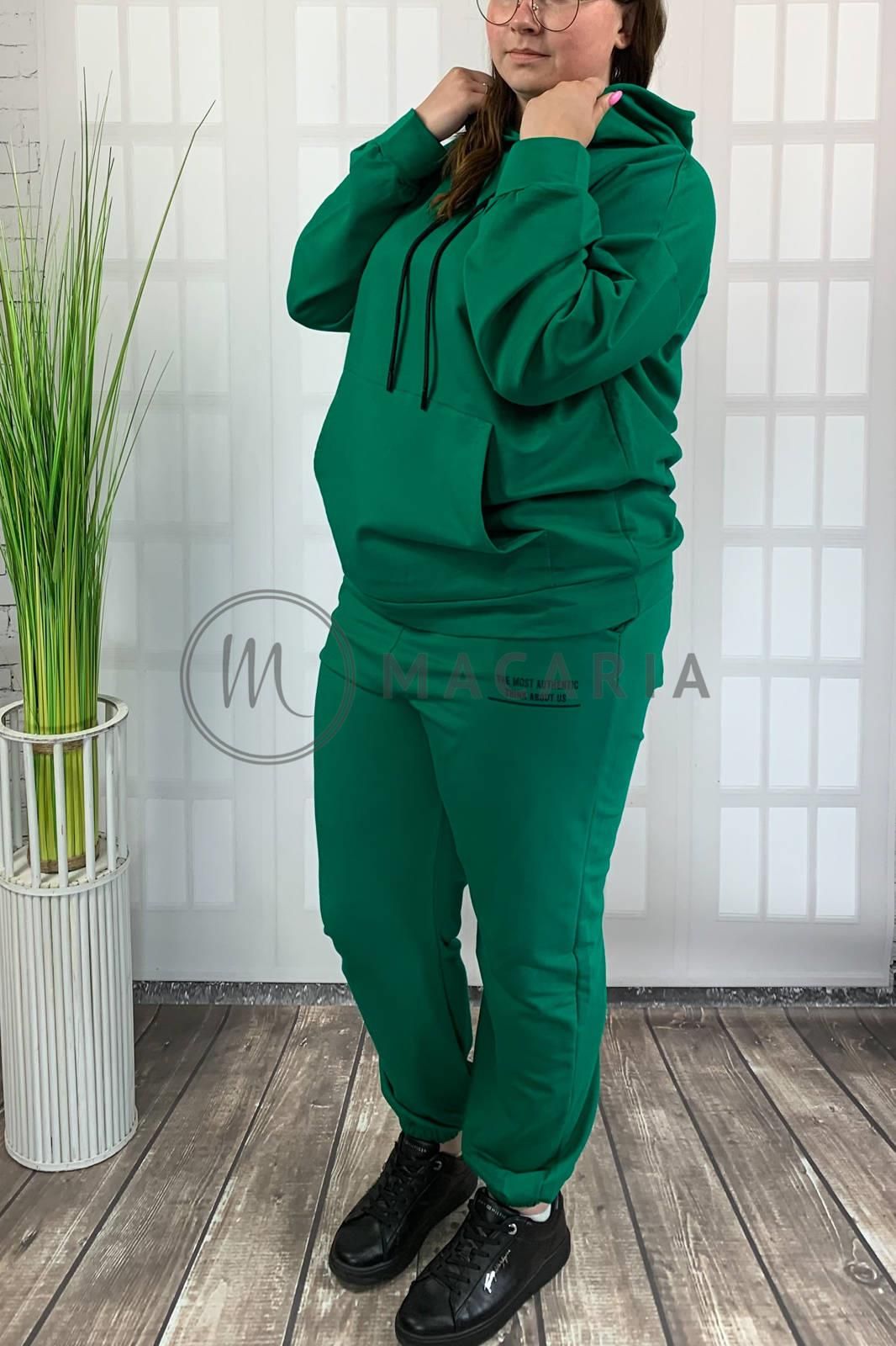 Big Love Komplet Dresowy Dwuczęściowy Plus Size Adrom Zielony 2XL - zdjęcie 5 Big Love Komplet Dresowy Dwuczęściowy Plus Size Adrom Zielony 2XL