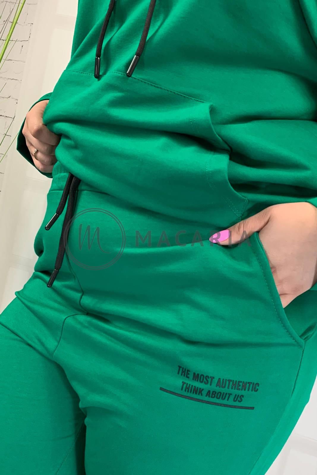 Big Love Komplet Dresowy Dwuczęściowy Plus Size Adrom Zielony 2XL - zdjęcie 6 Big Love Komplet Dresowy Dwuczęściowy Plus Size Adrom Zielony 2XL
