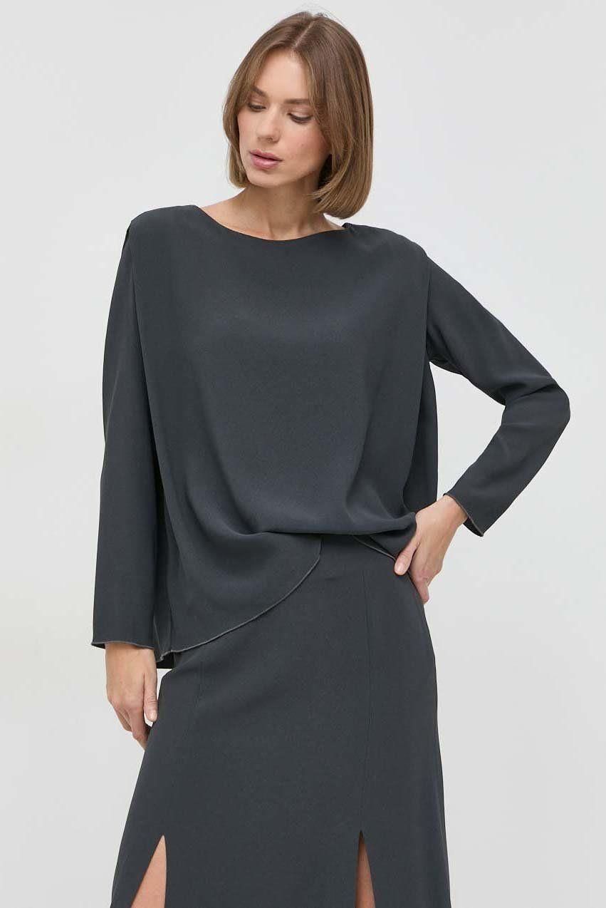 Liviana Conti bluzka damska kolor szary gładka - Ceny i opinie - Ceneo.pl