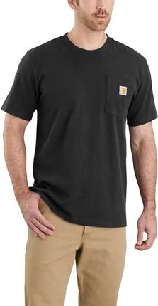 Koszulka męska T-shirt Carhartt Heavyweight Pocket K87 001 czarny