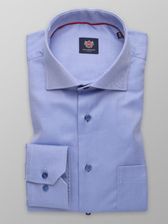 Zdjęcie Niebieska klasyczna koszula w prążki - Reda