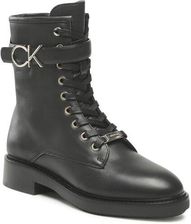 Calvin Klein Botki Rubber Sole Combat Boot W Hw HW0HW01254 Czarny