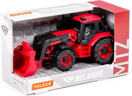 Polesie Traktor Z Ładowarką Pojazd Budowla Zabawka Dziecko Czerwony