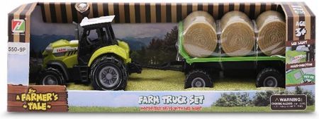Artyk Pracowity Traktor Z Przyczepą Bele Mini Farma