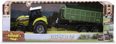 Artyk Pracowity Traktor Z Przyczepą Mini Farma Efekty
