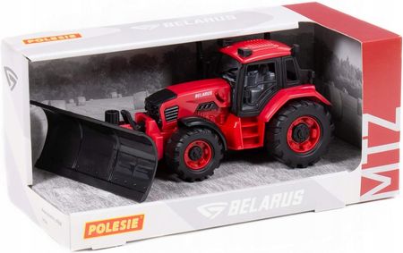 Polesie Traktor Z Lemieszem Spychacz Pojazd Zabawka Czerwony