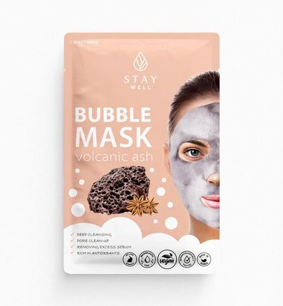 Stay Well Deep Cleansing Bubble Mask Głęboko Oczyszczająca Maska Bąbelkowa Do Twarzy Volcanic 20G