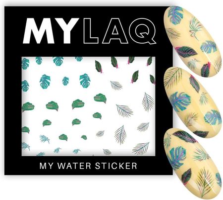 Mylaq Naklejki wodne - My Pastel Leaf Sticker