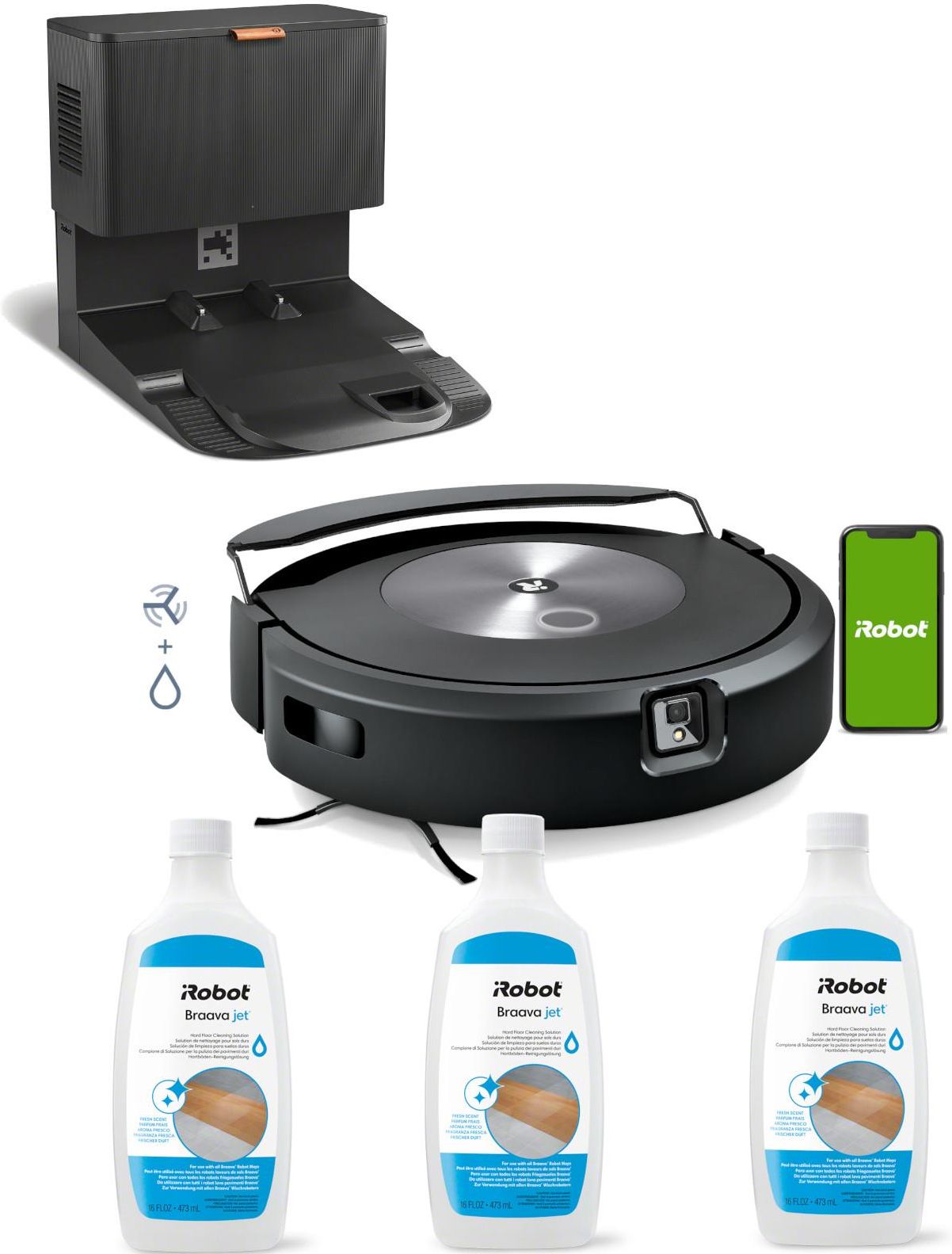 Akcesoria do odkurzacza Zestaw iRobot Roomba Combo j7+ +Płyn do mycia