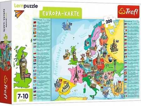 Trefl Puzzle 200el. Mapa Europy 15514
