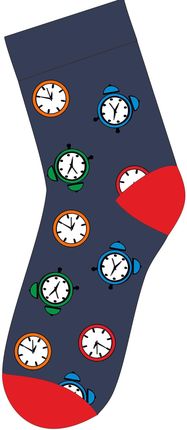 Kolorowe skarpetki w zegarki rozmiar 43-45