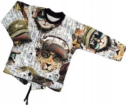 Bluza XS zwierzęta w słuchawkach