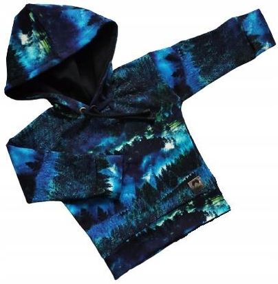 Bluza L Las niebieski