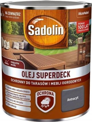 Sadolin Superdeck 10l Olej Do Drewna Antracyt