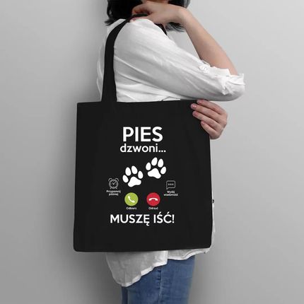 Pies dzwoni, muszę iść - torba na prezent - zdjęcie 2