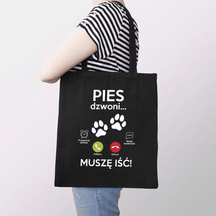 Pies dzwoni, muszę iść - torba na prezent - zdjęcie 3