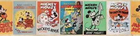 Graham&Brown Bord Border Pasek Vintage Myszka Miki Mickey Dekor