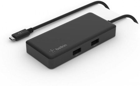 Belkin, Podróżna stacja dokująca USB C 5-w-1, obsługa jednego wyświetlacza do 4K, HDMI, USB-C USB-A GbE Chromebook/PC/Mac