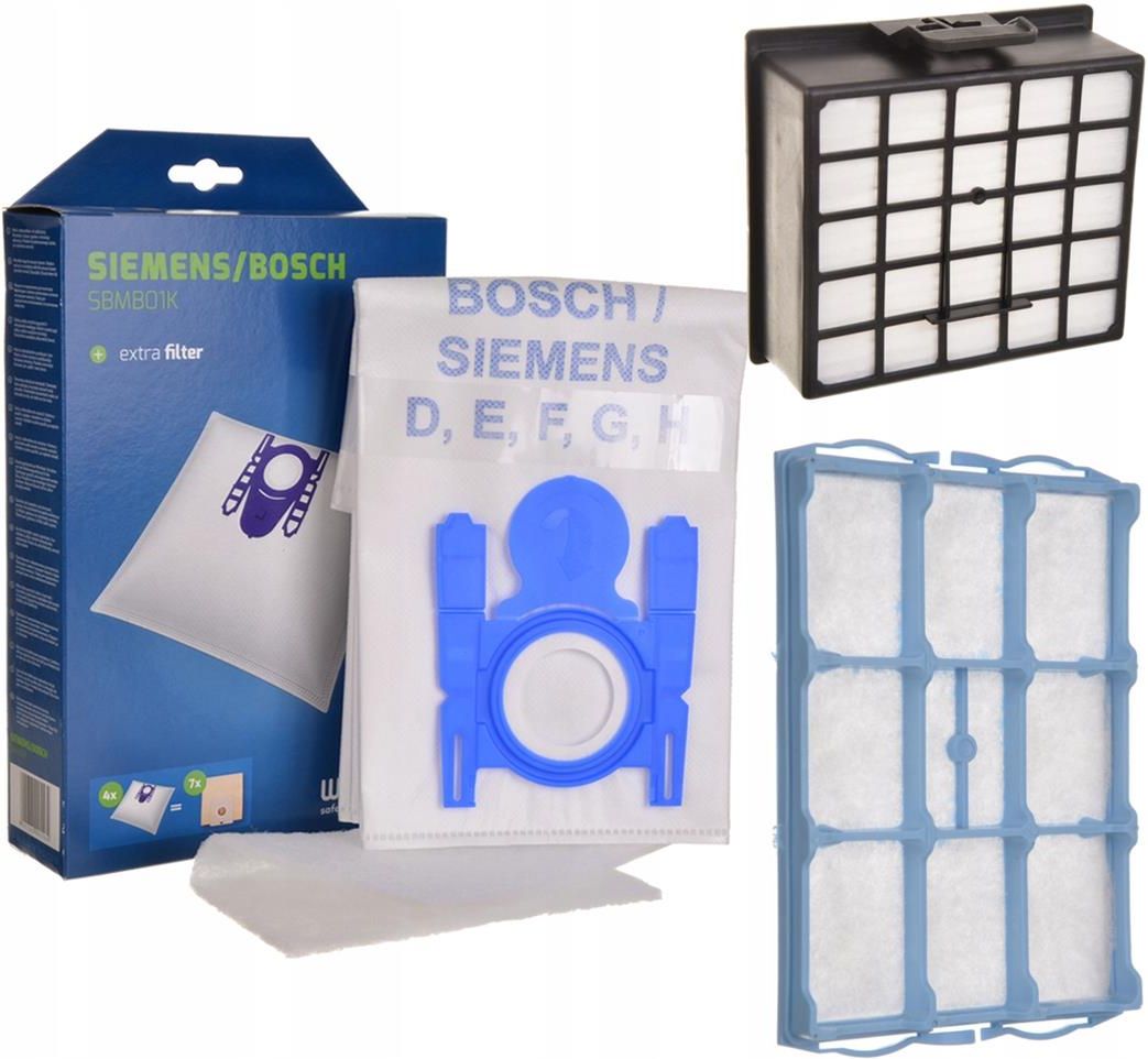 Worek do odkurzacza Worwo Filtr Hepa Silnika + Worki 4szt. Do Bosch Gl
