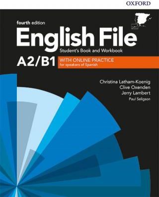 ENGLISH FILE PRE-INTERMEDIATE STUDENTS BOOK AND WORKBOOK KEY WITH ONLINE PRACTICE