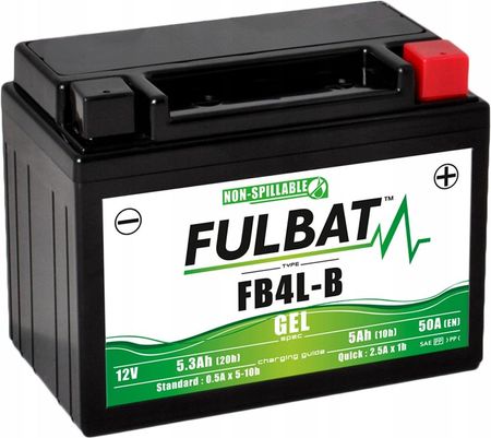 Fulbat Akumulator Fb4L-B Yb4L-B Gel 12V 5.3Ah 50A Fb4L-B Gel
