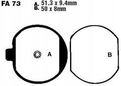 AP Racing Brake Pads Front - Rear For KAWASAKI Z500, Z1000, SUZUKI GSX 250 400 Gs Sgs