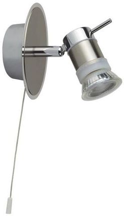 SEARCHLIGHT ARIES IP44 KINKIET (SPOT) 1-PUNKTOWY SATYNOWE SREBRO/CHROM 7441CC-LED 7441CCLED