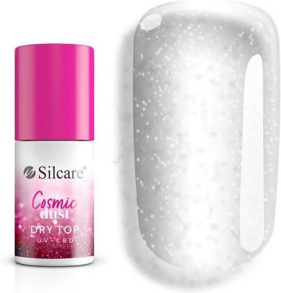 Silcare Dry Top z drobinkami do lakierów hybrydowych Cosmic Dust 6,5 g