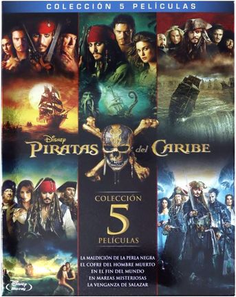 Pirates of the Caribbean 1-5 (Piraci z Karaibów 1-5) [BOX] [5xBlu-Ray]