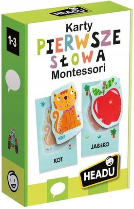Headu Pierwsze Słowa Karty Montessori 1-3 Lata