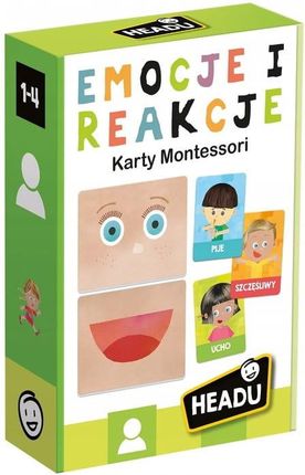 Headu Emocje I Reakcje Karty Montessori 1-4 Lata