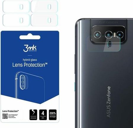 3Mk Szkło Hybrydowe Na Obiektyw Aparatu Lens Protection Asus Zenfone 8 Flip 5G 4 Pack