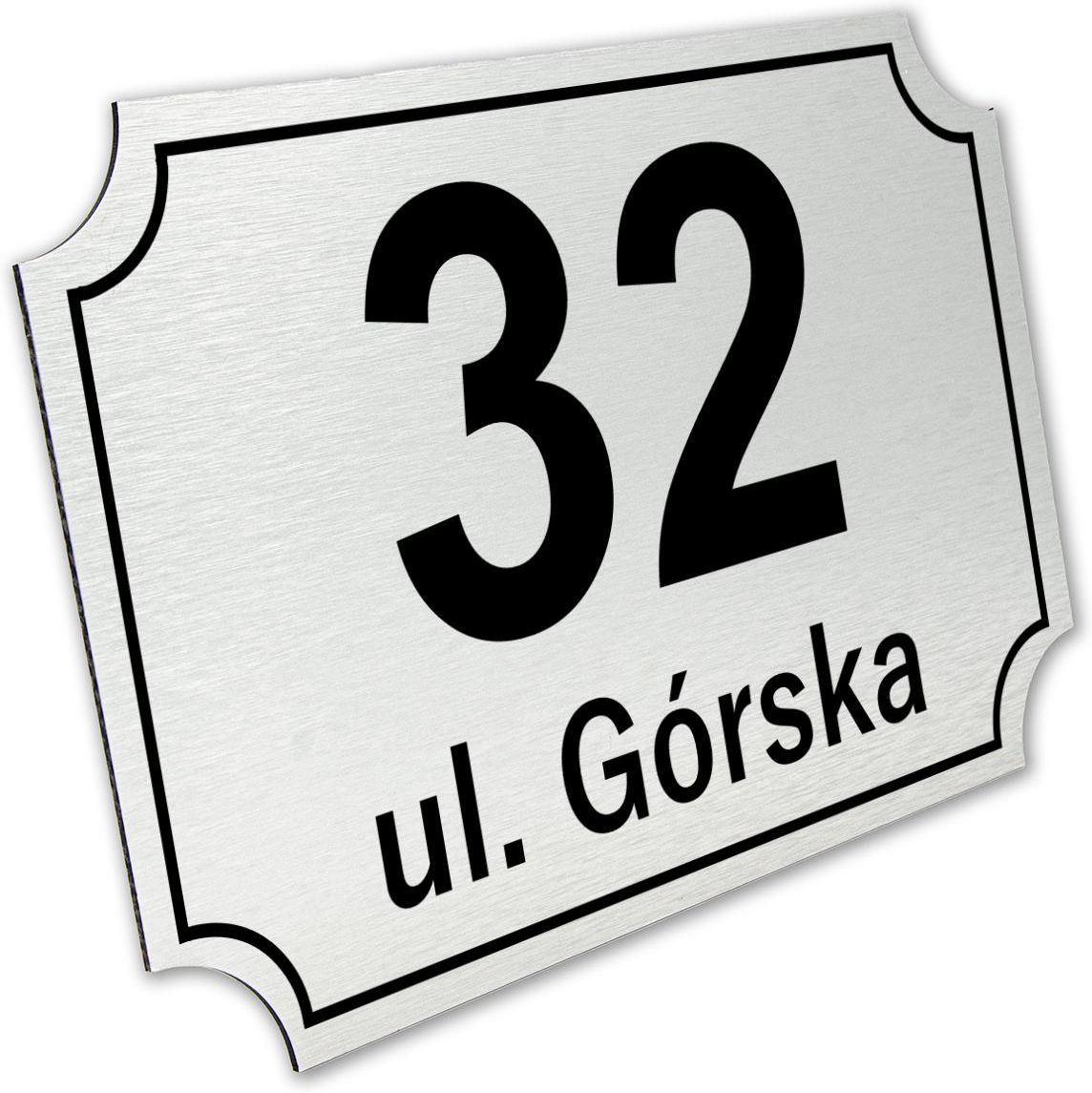 Printima Zestaw Tabliczka Na Dom Adresowa Numer Uwaga Pies Inox - zdjęcie 2 Printima Zestaw Tabliczka Na Dom Adresowa Numer Uwaga Pies Inox