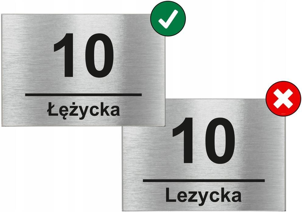 Printima Zestaw Tabliczka Na Dom Adresowa Numer Uwaga Pies Inox - zdjęcie 4 Printima Zestaw Tabliczka Na Dom Adresowa Numer Uwaga Pies Inox