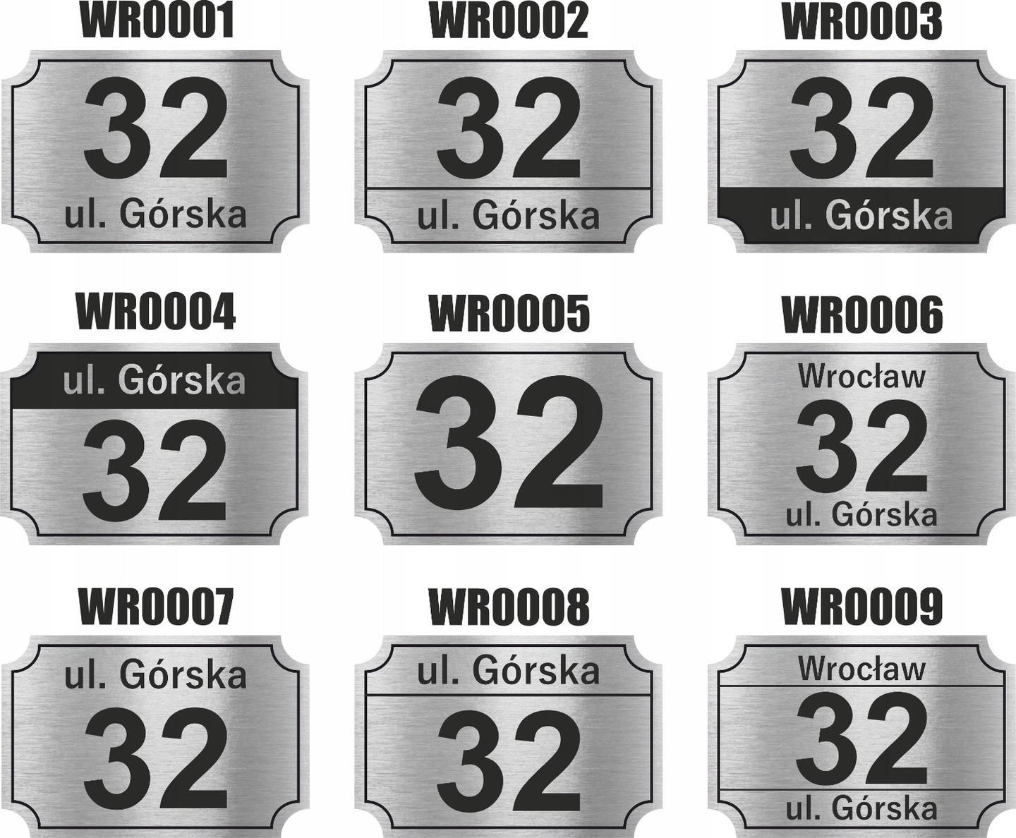 Printima Zestaw Tabliczka Na Dom Adresowa Numer Uwaga Pies Inox - zdjęcie 6 Printima Zestaw Tabliczka Na Dom Adresowa Numer Uwaga Pies Inox