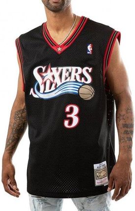 Mitchell &amp; Ness koszulka męska Philadelphia 76ERS NBA Swingman Jersey Allen Iverson #3 SMJYGS18156-CCANAVY08LJA