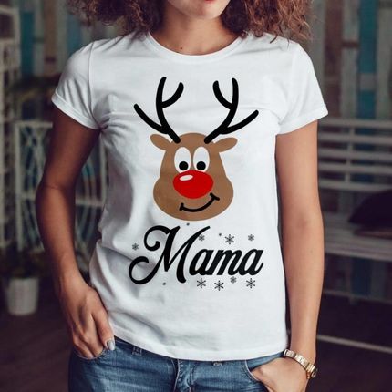Renifer mama - koszulka damska