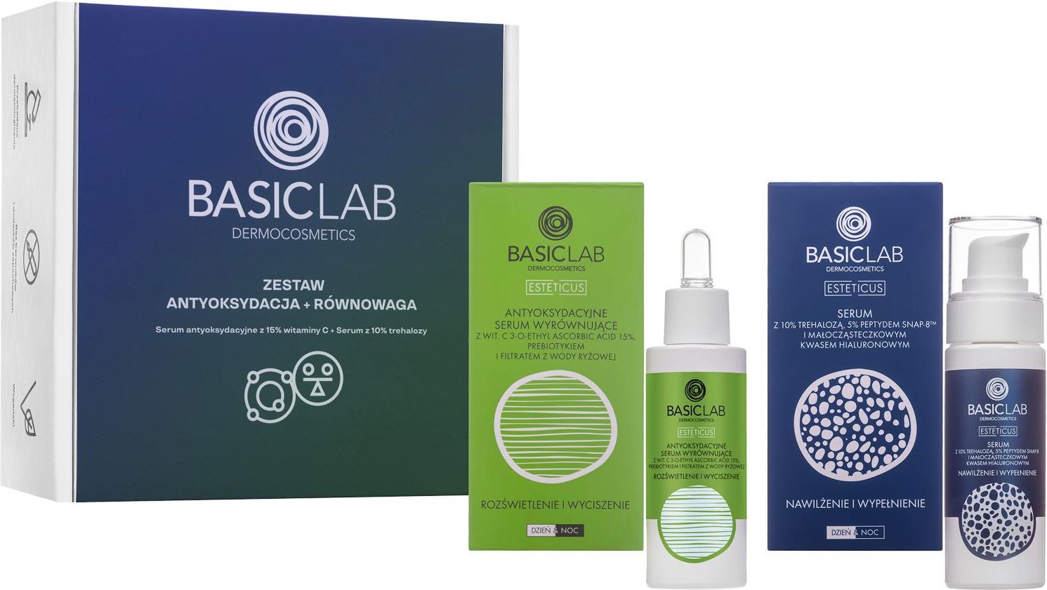 Zestaw dla kobiety Basiclab Zestaw Serum Regenerujące Strukturę Skóry