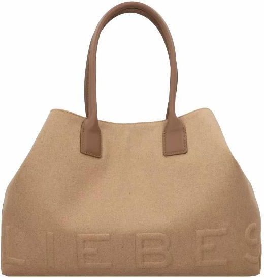 Liebeskind Croco Chelsea, Shopper Donna, Ambra Dorata, Large (HxBxT 32cm x 48cm x 16cm