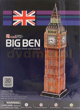Cubic Fun Zegar Big Ben 3D Puzzle C703H