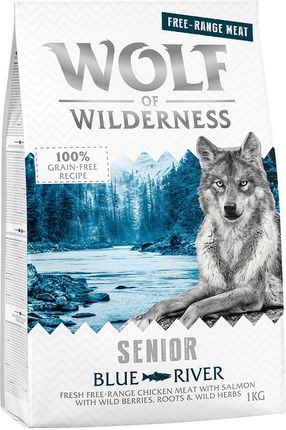 Wolf Of Wilderness Senior Blue River Kurczak Z Wolnego Wybiegu I Łosoś 1Kg