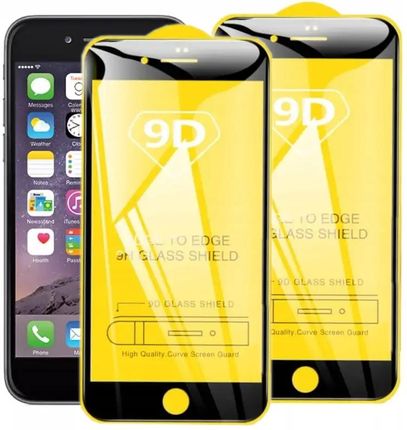 2X Szkło Do Iphone 7 / 8 Plus Cały Ekran Pełne 9D