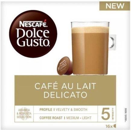 Nescafé Dolce Gusto Kawa W Kapsułkach Au Lait Delicato 16 Uds