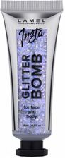 Zdjęcie LAMEL Insta Brokat w żelu Glitter Bomb do twarzy i ciała nr 401 20 ml - Rumia