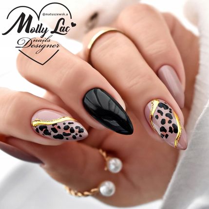 Allepaznokcie Pędzelek do ombre zdobień Glam Line cyrkonie czarn - zdjęcie 4