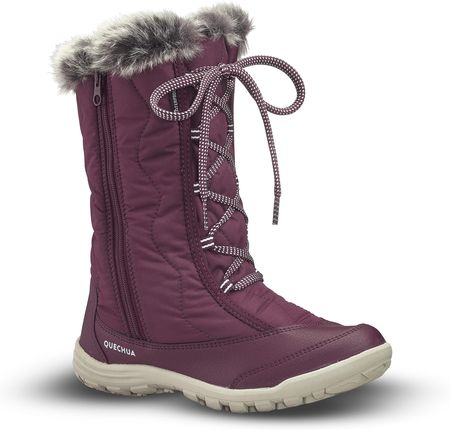 Quechua Dla Dzieci Śniegowce Sh500 X Warm Zamek Bordowy