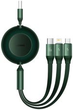 Baseus Kabel Usb 3W1 Bright Mirror 3 Micro / Lightning Usb-C 66W 2A 1.1M Zielony