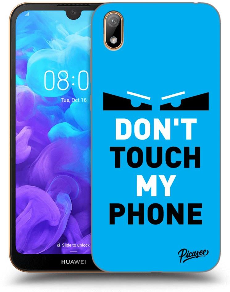 Picasee Silikonowe Przeźroczyste Etui Na Huawei Y5 2019 Shadow Eye Blue ...