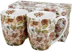 Duo Komplet 2 Kubk�w Pastel Flowers Bia�y 350Ml